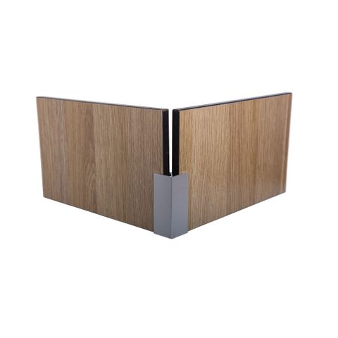 Metlam WACH18_18CORNER_PACK Aluminium 18mm Corner Channel 1800mm 4 Pcs Pack