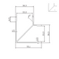 METLAM ALUMINIUM 18MM CORNER CHANNEL 1800MM 4 PCS PACK