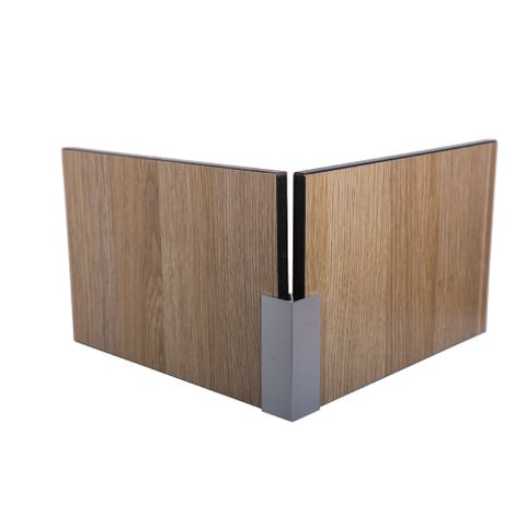 Metlam WACH18_36CORNER_PACK Aluminium 18mm Corner Channel &ndash; 3600mm - 4 Piece Pack
