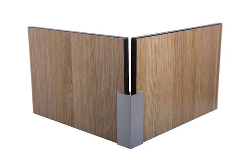 METLAM ALUMINIUM 18MM CORNER CHANNEL – 3600MM - 4 PIECE PACK
