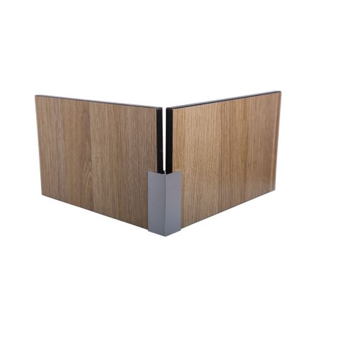 Metlam WACH33_36CORNER_PACK Aluminium 33mm Corner Channel - 3600mm - 4 Piece Pack