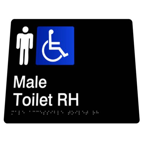 BRADLEY MALE DISABLED TOILET RH SIGN