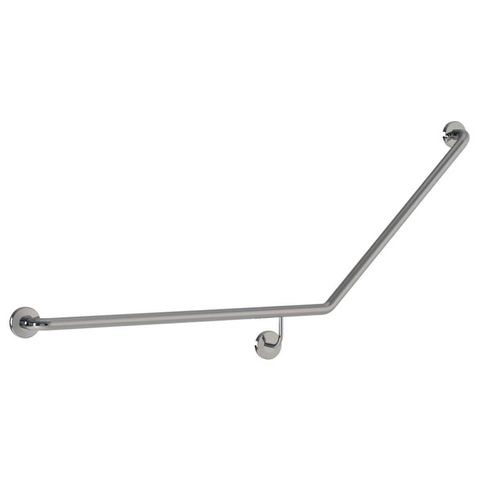 GRAB RAIL WITH SMOOTH COVER PLATE 870X700 BRIGHT POLISHED LH