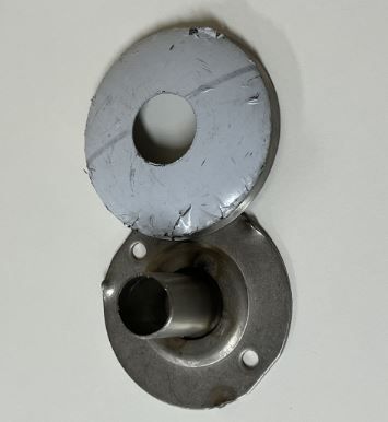 BRADLEY LOOSE FLANGE TO SUIT 25MM RAIL SATIN