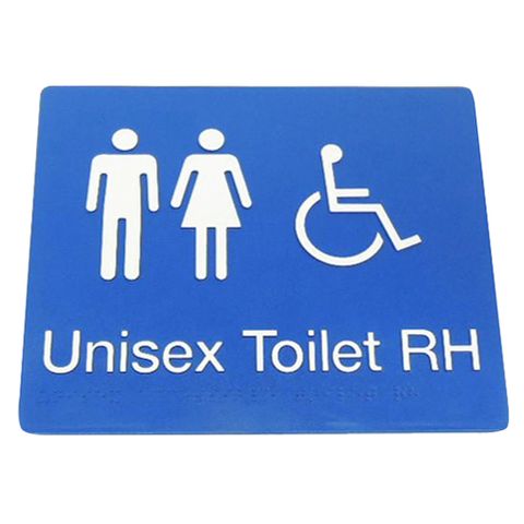 BRADLEY UNISEX DISABLED RH TOILET SIGN