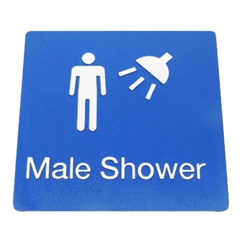 BRADLEY MALE SHOWER SIGN