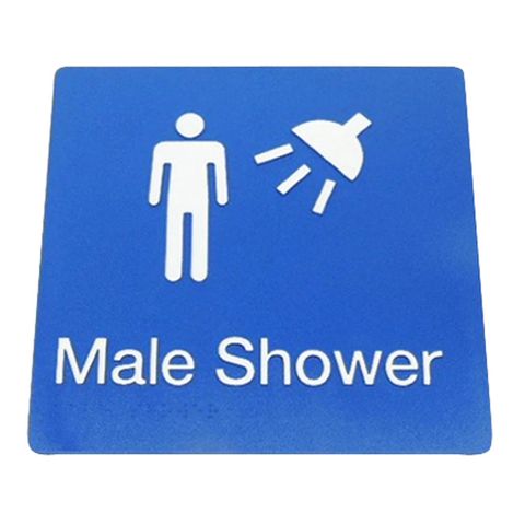 Bradley Male Shower Sign
