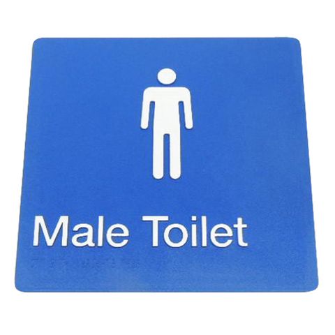 BRADLEY MALE TOILET SIGN