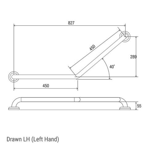 CON-SERV CF045 CLAM FLANGE GRAB RAIL