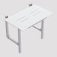 CON-SERV 600X400MM SAFE-ASSIST SHW SEAT WHITE/BRUSHED STAINL