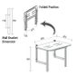 CON-SERV 600X400MM SAFE-ASSIST SHW SEAT WHITE/BRUSHED STAINL