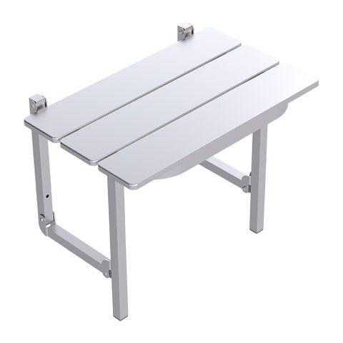 CON-SERV 600X400MM SAFE-ASSIST SHW SEAT BRUSHED STAINLESS