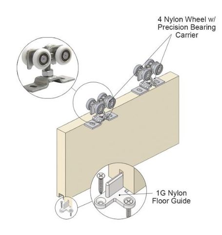 CENTOR A9 2000MM TOP FIX TRACKSET