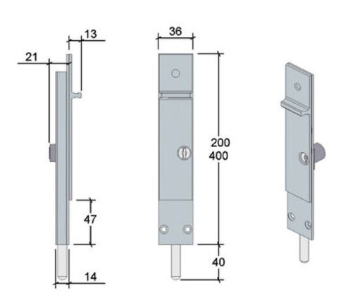 CENTOR DH KEYED DROPBOLT