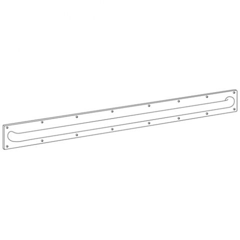 ANTI-LIGATURE HORIZONTAL SECURITY GRAB RAIL 1500X78X79 SATIN