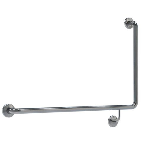 BRADLEY SAL 32MM TOILET GRAB RAIL LH 950X600 POLISHED S/MNT