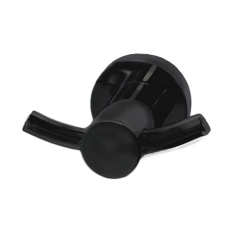 BRADLEY DOUBLE ROBE HOOK 65WX36HX50D MB