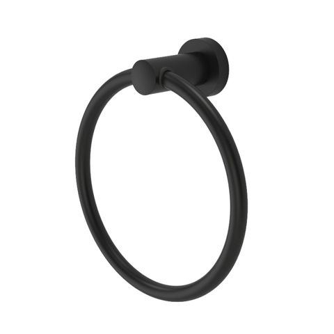 BRADLEY TOWEL RING SURF MNT 150X150X50 MATTE BLACK