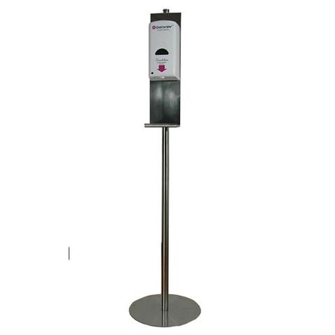 BRADLEY 68002 MOBILE CLEAN HANDS SANITISER STAND SATIN