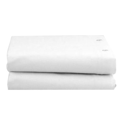 BRADLEY SHOWER CURTAIN NON WEIGHTED 2400WX2000H WHITE