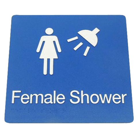 BRADLEY FEMALE SHOWER SIGN