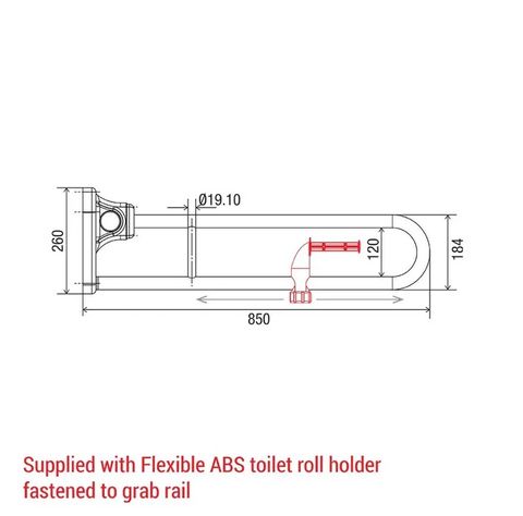 CON-SERV TL850TLH TILTLOCK GRAB RAIL