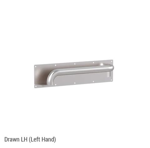 CON-SERV ANTI-LIGATURE HORIZONTAL GRAB RAIL 450MM LH BS