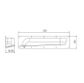 CON-SERV ANTI-LIGATURE HORIZONTAL GRAB RAIL 450MM LH BS