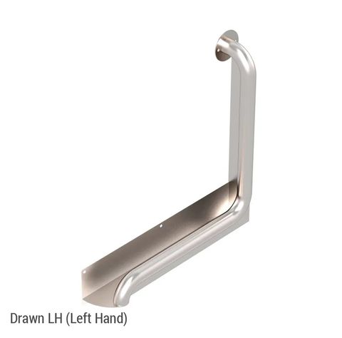 CON-SERV ANTI-LIGATURE 90º GRAB RAIL 450X450 LH BS