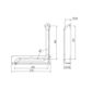 CON-SERV ANTI-LIGATURE 90º GRAB RAIL 450X450 LH BS