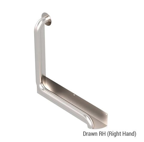 CON-SERV ANTI-LIGATURE 90º GRAB RAIL 450X450 RH BS