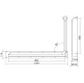 CON-SERV ANTI-LIGATURE GRAB RAIL 960X600MM LH BS