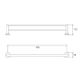 CON-SERV BA107C MODENA DOUBLE TOWEL RAIL