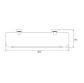 CON-SERV BA108C MODENA CLEAR GLASS SHELF