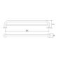 CON-SERV COMFORT COLLECTION DOUBLE TOWEL RAIL 600MM