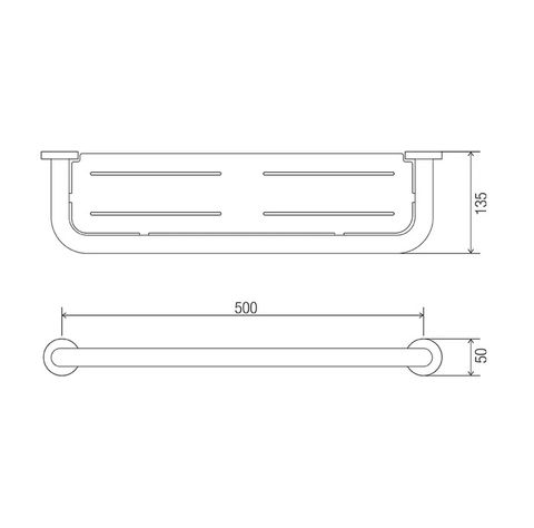 CON-SERV COMFORT 500mm SHELF