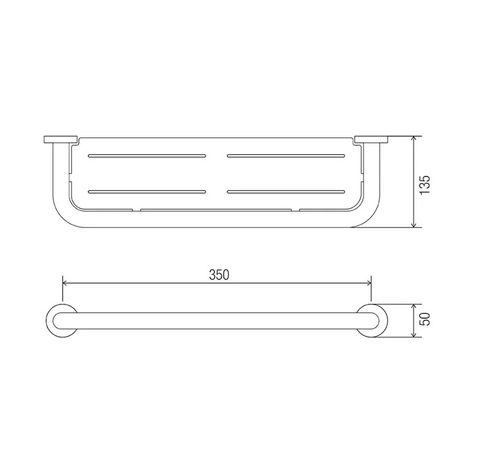 CON-SERV COMFORT 350mm SHELF