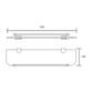 CON-SERV BA729C COMFORT 530MM GLASS SHELF/BAR