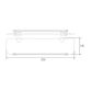 CON-SERV BA729CBO GLASS SHELF REPLACEMENT BARRIER