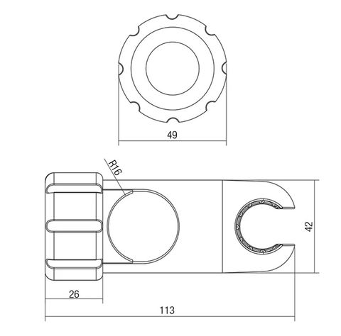 CON-SERV HC024 GLIDE SLIDE HANDSET CRADLE