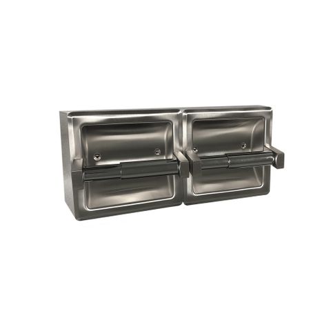 ASI JDM 74022 DOUBLE TOILET ROLL HOLDER SURFACE MOUNT