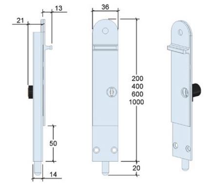 CENTOR DF KEYED DROPBOLT