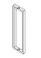 BARBEN BAH-157 BACK TO BACK SET PULL 612X25X12 600MM CTC SSS