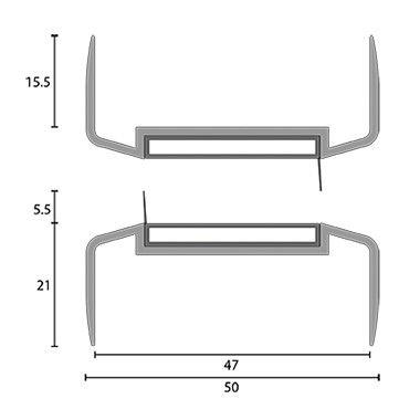 KILARGO FDMS-BB INTUMESCENT ASTRAGAL SEAL