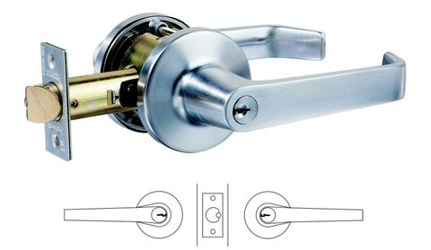 LOCKWOOD 950 SERIES 954 DOUBLE CYLINDER KEY IN LEVER LOCKSET