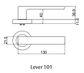 LOCKWOOD SYMPHONY 101 LEVER ON ROUND ROSE FULL SET SC