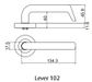 LOCKWOOD SYMPHONY 102 LEVER ON ROUND ROSE FULL SET SC