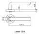 LOCKWOOD SYMPHONY 104 LEVER ON ROUND ROSE FULL SET SC