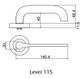 LOCKWOOD SYMPHONY 115 LEVER ON ROUND ROSE FULL SET SC