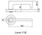 LOCKWOOD SYMPHONY 118 LEVER ON ROUND ROSE FULL SET SC